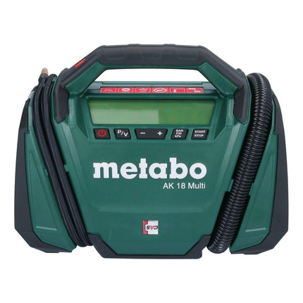 Metabo AK 18 Multi compresseur sans fil 18 V 11 bar + 2x batterie 4,0 Ah + chargeur