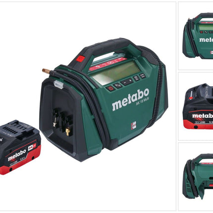 Metabo AK 18 Multi Compresseur sans fil 18 V 11 bar + 1x batterie 5,5 Ah - sans chargeur