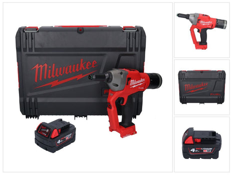 Milwaukee M18 ONEFPRT-401X nitownica akumulatorowa 18 V 20 kN bezszczotkowa + 1x akumulator 4,0 Ah + skrzynka HD - bez ładowarki