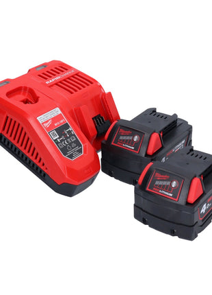 Riveteuse aveugle sur batterie Milwaukee M18 ONEFPRT-402X 18 V 20 kN sans balais + 2x batterie 4,0 Ah + chargeur + boîtier HD