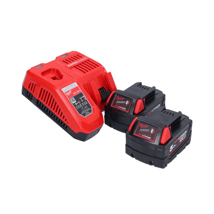 Milwaukee M18 ONEFPRT-502X outil de rivetage sans fil 18 V 20 kN Brushless + 2x batterie 5,0 Ah + chargeur + HD box