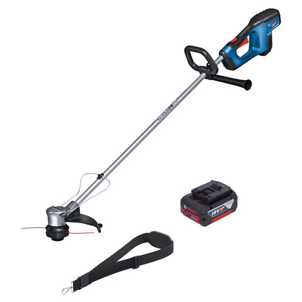 Coupe-bordures sans fil 18 V 330 mm Brushless + 1x batterie 4,0 Ah - sans chargeur Bosch GRT 18V-33 Professional