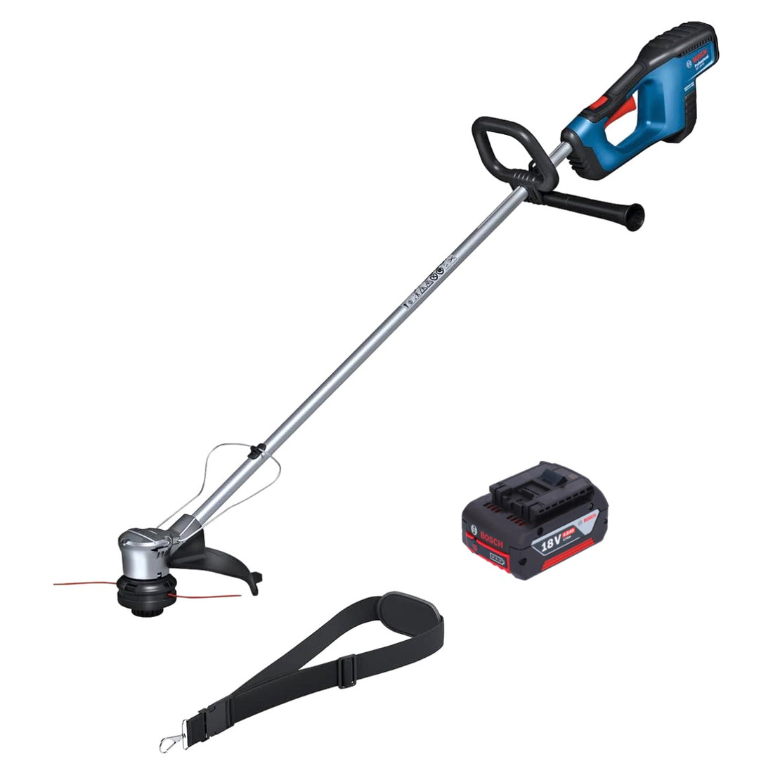 Coupe-bordures sans fil 18 V 330 mm Brushless + 1x batterie 4,0 Ah - sans chargeur Bosch GRT 18V-33 Professional