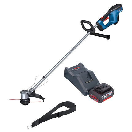 Coupe-bordures sans fil 18 V 330 mm Brushless + 1x batterie 4,0 Ah + chargeur Bosch GRT 18V-33 Professional