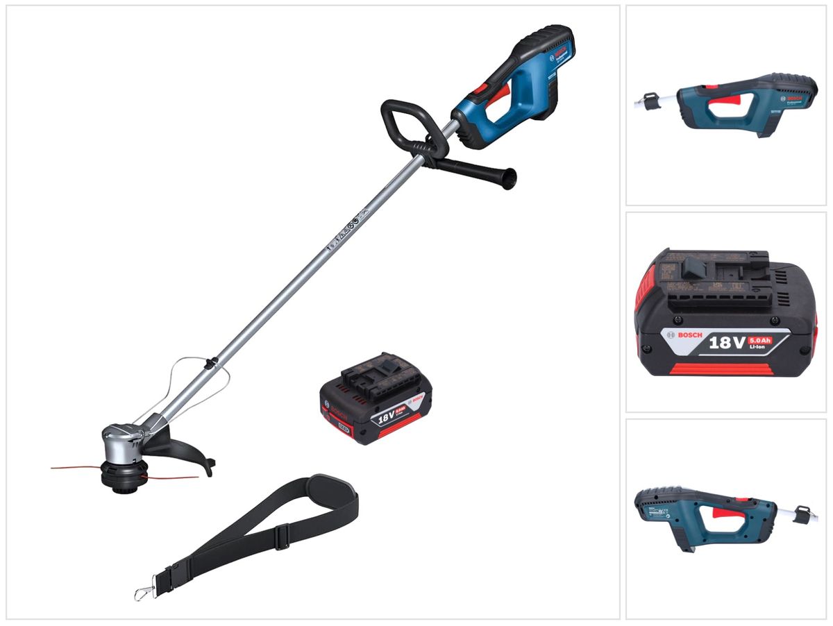 Coupe-bordures sans fil GRT 18V-33 Professional Bosch 18 V 330 mm Brushless + 1x batterie 5,0 Ah - sans chargeur