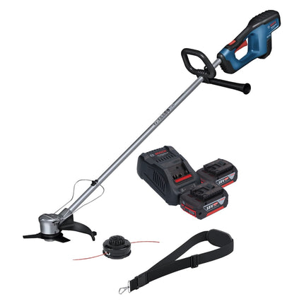 Bosch GFR 18V-23 Débroussailleuse professionnelle sur batterie 18 V 230 mm sans balais + 2x batteries 6,0 Ah + chargeur