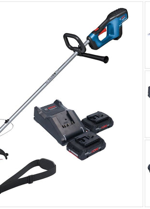 Bosch GRT 18V-33 Taille-bordures professionnel sans fil 18 V 330 mm sans balais + 2x batterie ProCORE 4,0 Ah + kit chargeur