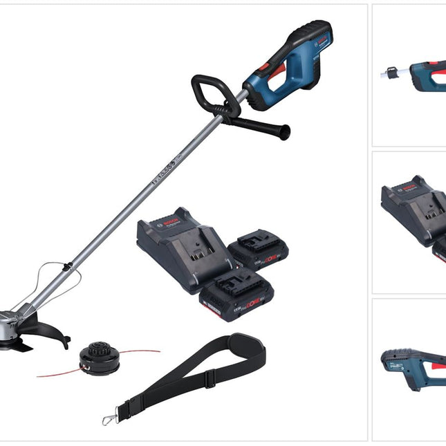 Bosch GFR 18V-23 Professional Débroussailleuse sans fil 18 V 230 mm Brushless + 2x batterie ProCORE 4,0 Ah + chargeur