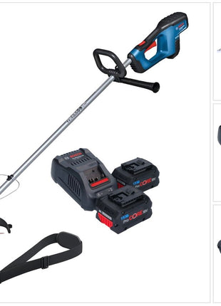 Bosch GRT 18V-33 Cortabordes a batería profesional 18 V 330 mm sin escobillas + 2x batería ProCORE 5,5 Ah + cargador