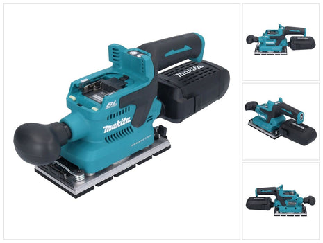 Makita DBO 381 ZU Akumulatorowa szlifierka oscylacyjna 18 V 93 x 185 mm Brushless Solo - bez akumulatora, bez ładowarki