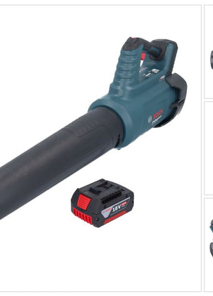 Bosch GBL 18V-750 Soplador de batería profesional 18 V BITURBO sin escobillas + 1x batería 4,0 Ah - sin cargador