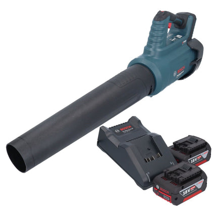 Bosch GBL 18V-750 Professional Souffleur sans fil 18 V BITURBO Brushless + 2x batterie 4,0 Ah + chargeur