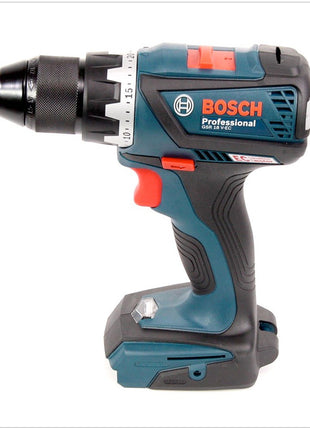 Bosch GSR 18 V-EC Akku Bohrschrauber 2016 neue Version Metallbohrfutter mit 2x Akku 4 Ah und AL1860 Ladegerät in L-Boxx ( 06019E8101 ) - Toolbrothers