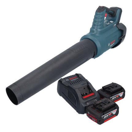 Bosch GBL 18V-750 Professional Souffleur sans fil 18 V BITURBO Brushless + 2x batterie 5,0 Ah + chargeur