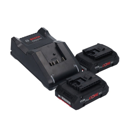 Bosch GBL 18V-750 Professional Souffleur sans fil 18 V BITURBO Brushless + 2x batterie ProCORE 4,0 Ah + chargeur