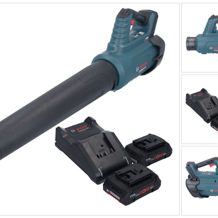 Bosch GBL 18V-750 Professional Souffleur sans fil 18 V BITURBO Brushless + 2x batterie ProCORE 4,0 Ah + chargeur