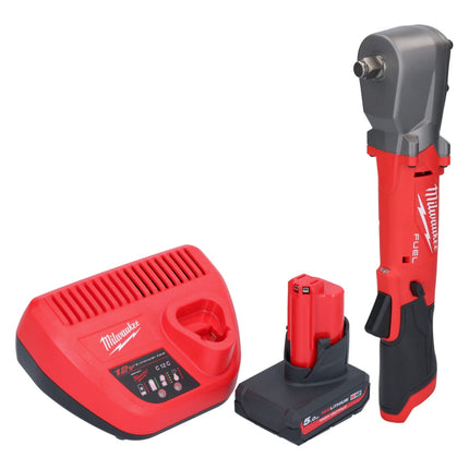 Milwaukee M12 FRAIWF12-501 Visseuse d'angle sans fil 12 V 1/2" 270 Nm Brushless + 1x batterie 5,0 Ah + chargeur