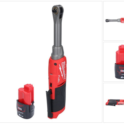Milwaukee M12 FHIR14LR-201 Clé à cliquet haute vitesse 12 V 47 Nm 1/4" Brushless + 1x batterie 2,0 Ah - sans chargeur