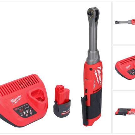 Milwaukee M12 FHIR14LR-251 Clé à cliquet haute vitesse 12 V 47 Nm 1/4" Brushless + 1x batterie 2,5 Ah + chargeur