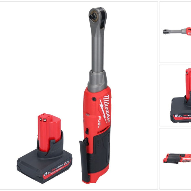Milwaukee M12 FHIR14LR-501 Clé à cliquet haute vitesse 12 V 47 Nm 1/4" Brushless + 1x batterie 5,0 Ah - sans chargeur