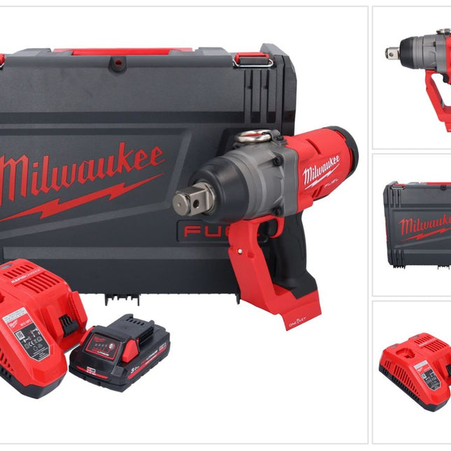 Milwaukee M18 ONEFHIWF1-301X Clé à choc sans fil 18 V 2033 Nm 1 Brushless + 1x batterie 3,0 Ah + chargeur + HD Box