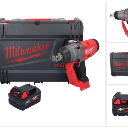 Clé à chocs sans fil Milwaukee M18 ONEFHIWF1-401X 18 V 2033 Nm 1″ brushless + 1x batterie 4,0 Ah + boîtier HD - sans chargeur