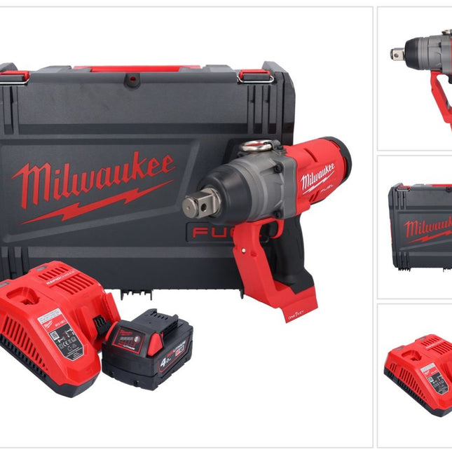 Clé à chocs sans fil Milwaukee M18 ONEFHIWF1-401X 18 V 2033 Nm 1″ brushless + 1x batterie 4,0 Ah + chargeur + boîtier HD