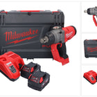 Clé à chocs sans fil Milwaukee M18 ONEFHIWF1-402X 18 V 2033 Nm 1″ brushless + 2x batterie 4,0 Ah + chargeur + boîtier HD