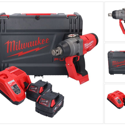 Clé à chocs sans fil Milwaukee M18 ONEFHIWF1-402X 18 V 2033 Nm 1″ brushless + 2x batterie 4,0 Ah + chargeur + boîtier HD