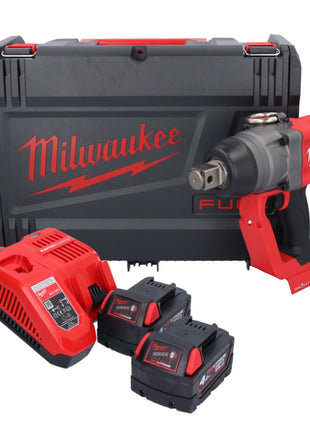 Milwaukee M18 ONEFHIWF1-402X Akumulatorowy klucz udarowy 18 V 2033 Nm 1″ bezszczotkowy + 2x akumulator 4,0 Ah + ładowarka + pudełko HD