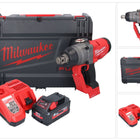 Clé à chocs sans fil Milwaukee M18 ONEFHIWF1-551X 18 V 2033 Nm 1″ brushless + 1x batterie 5,5 Ah + chargeur + boîtier HD