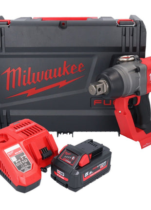 Clé à chocs sans fil Milwaukee M18 ONEFHIWF1-551X 18 V 2033 Nm 1″ brushless + 1x batterie 5,5 Ah + chargeur + boîtier HD