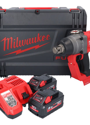 Milwaukee M18 ONEFHIWF1-552X Akumulatorowy klucz udarowy 18 V 2033 Nm 1″ bezszczotkowy + 2x akumulator 5,5 Ah + ładowarka + pudełko HD