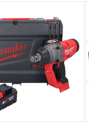 Clé à chocs sans fil Milwaukee M18 ONEFHIWF1-601X 18 V 2033 Nm 1″ brushless + 1x batterie 6,0 Ah + boîtier HD - sans chargeur