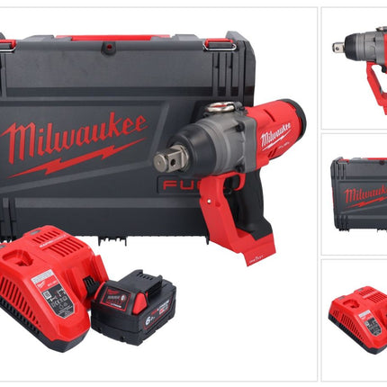 Clé à chocs sans fil Milwaukee M18 ONEFHIWF1-601X 18 V 2033 Nm 1″ brushless + 1x batterie 6,0 Ah + chargeur + boîtier HD