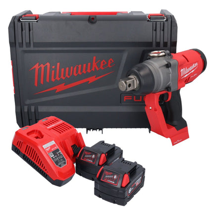 Clé à chocs sans fil Milwaukee M18 ONEFHIWF1-602X 18 V 2033 Nm 1″ brushless + 2x batterie 6,0 Ah + chargeur + boîtier HD