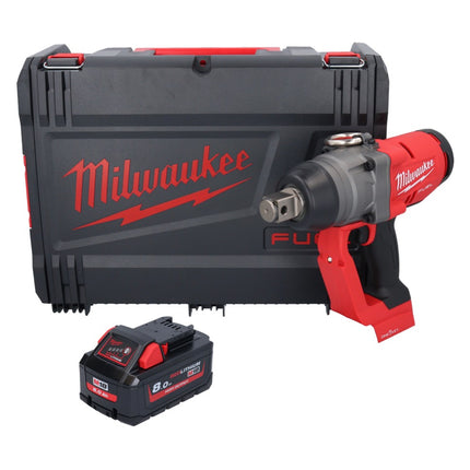 Milwaukee M18 ONEFHIWF1-801X Clé à choc sans fil 18 V 2033 Nm 1 Brushless + 1x batterie 8,0 Ah + HD Box - sans chargeur