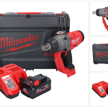 Milwaukee M18 ONEFHIWF1-801X Clé à choc sans fil 18 V 2033 Nm 1 Brushless + 1x batterie 8,0 Ah + chargeur + HD Box