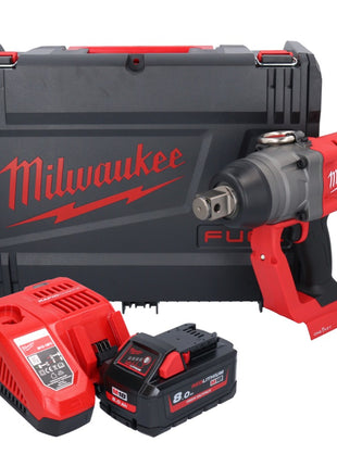 Milwaukee M18 ONEFHIWF1-801X Clé à choc sans fil 18 V 2033 Nm 1 Brushless + 1x batterie 8,0 Ah + chargeur + HD Box