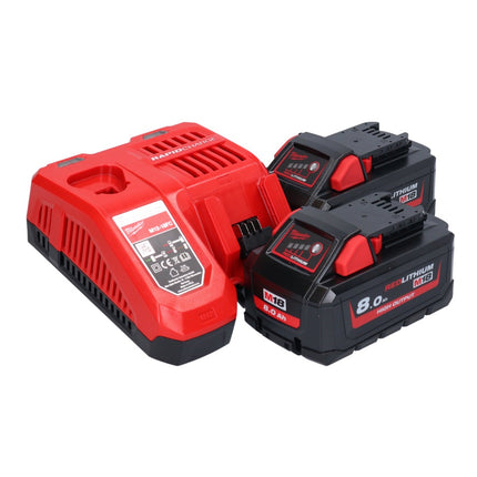Milwaukee M18 ONEFHIWF1-802X Clé à choc sans fil 18 V 2033 Nm 1 Brushless ( 4933459733 ) + 2x batterie 8,0 Ah + chargeur + HD Box