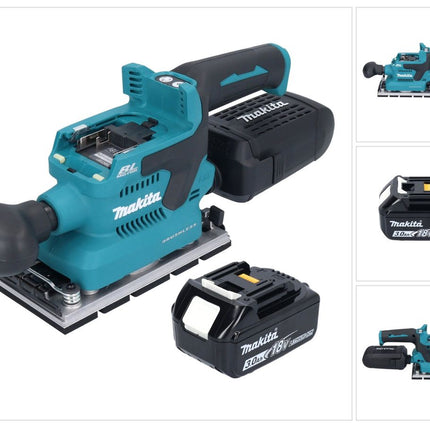 Makita DBO 381 F1U Ponceuse vibrante sans fil 18 V 93 x 185 mm Brushless + 1x batterie 3,0 Ah - sans chargeur
