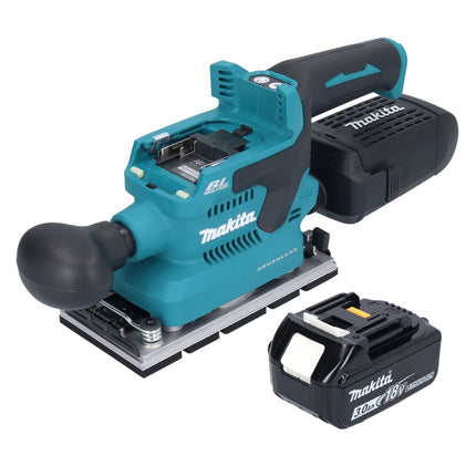 Makita DBO 381 F1U Ponceuse vibrante sans fil 18 V 93 x 185 mm Brushless + 1x batterie 3,0 Ah - sans chargeur