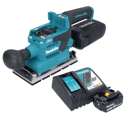 Makita DBO 381 RF1U Ponceuse vibrante sans fil 18 V 93 x 185 mm Brushless + 1x batterie 3,0 Ah + chargeur