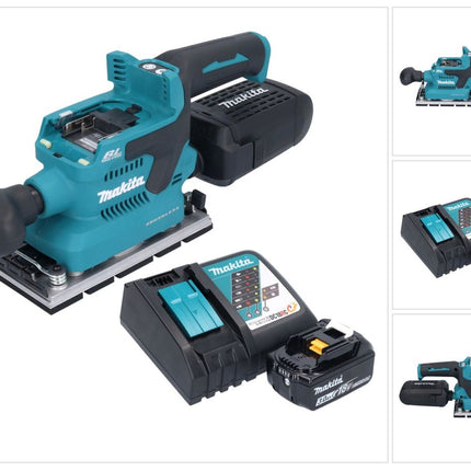 Makita DBO 381 RF1U Ponceuse vibrante sans fil 18 V 93 x 185 mm Brushless + 1x batterie 3,0 Ah + chargeur