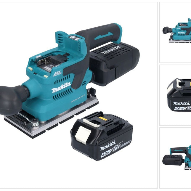 Makita DBO 381 M1U Ponceuse vibrante sans fil 18 V 93 x 185 mm Brushless + 1x batterie 4,0 Ah - sans chargeur
