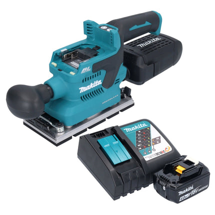 Makita DBO 381 RM1U Ponceuse vibrante sans fil 18 V 93 x 185 mm Brushless + 1x batterie 4,0 Ah + chargeur
