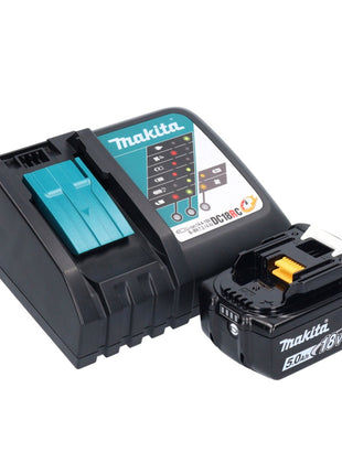 Makita DBO 381 RT1U Ponceuse vibrante sans fil 18 V 93 x 185 mm Brushless + 1x batterie 5,0 Ah + chargeur