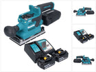 Makita DBO 381 RTU Ponceuse vibrante sans fil 18 V 93 x 185 mm Brushless + 2x batterie 5,0 Ah + chargeur