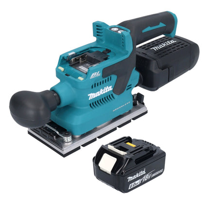 Makita DBO 381 G1U Ponceuse vibrante sans fil 18 V 93 x 185 mm Brushless + 1x batterie 6,0 Ah - sans chargeur