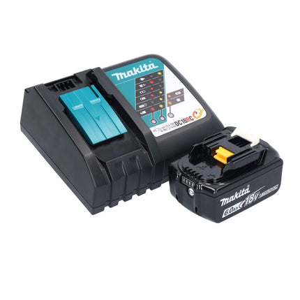 Makita DBO 381 RG1U Ponceuse vibrante sans fil 18 V 93 x 185 mm Brushless + 1x batterie 6,0 Ah + chargeur